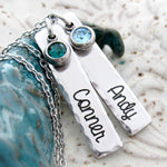 The Shay Necklace - Personalized Name Necklace with Birthstone
