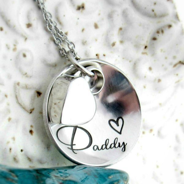 The Penelope Necklace - Domed Personalized Cremation Necklace