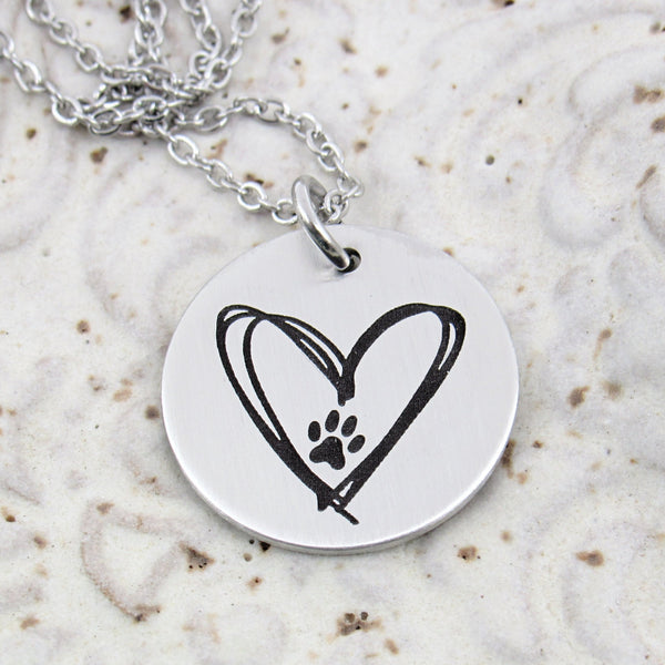 Paw Prints Pendant Necklace Chain for Women – Sugar Pet Shop