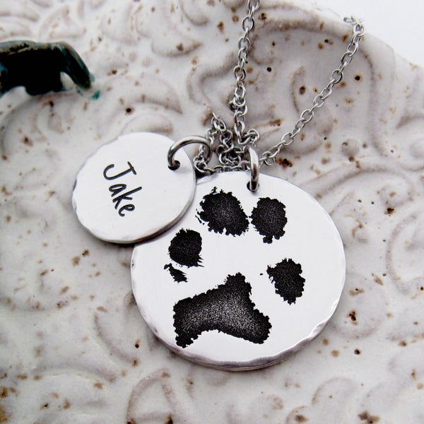 Veterinary Jewelry Gift Luxury Heart Necklace - Dog Pawprint – I love  Veterinary